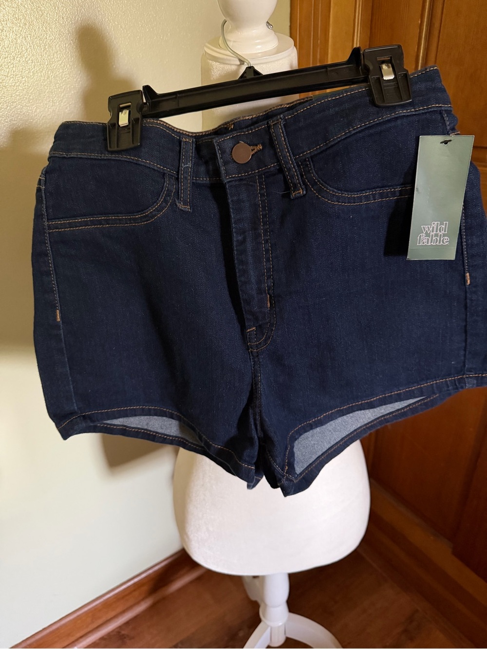 wild fable Dark Indigo High-Rise Denim Shorts